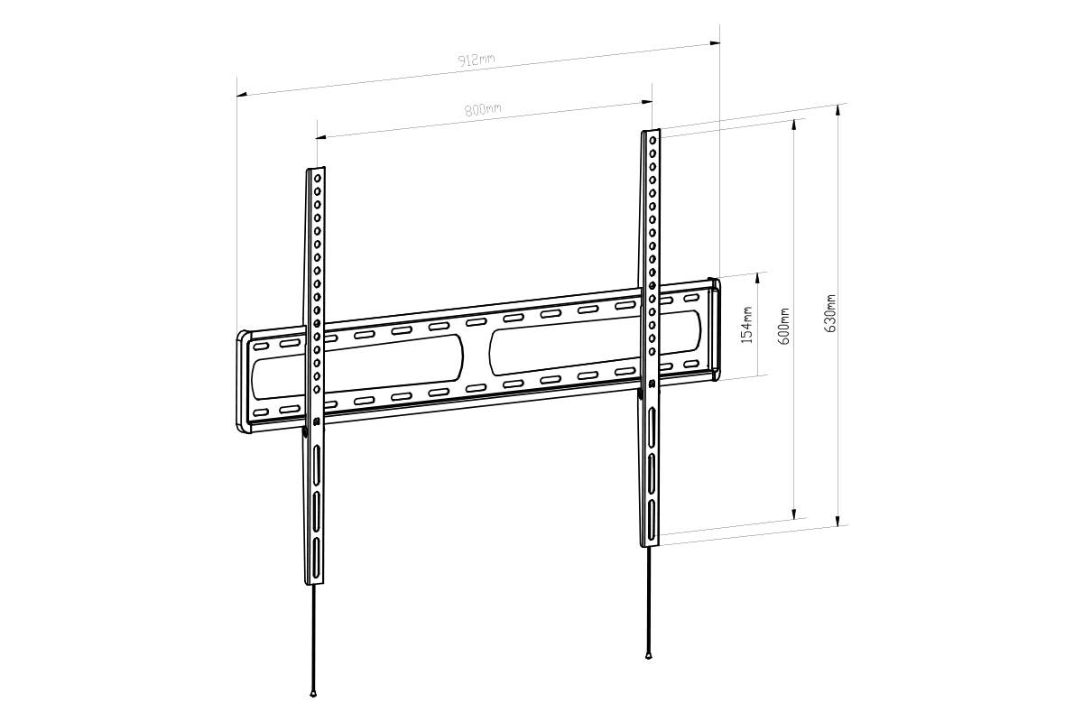 Kogan Ultra Low Profile Fixed TV Wall Mount for 47" - 90" TVs