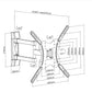 Full Motion Wall Mount - For 26"- 65" TVs