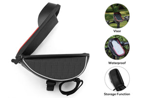 Waterproof Handlebar Mounted Bicycle Phone Holder & Pouch
