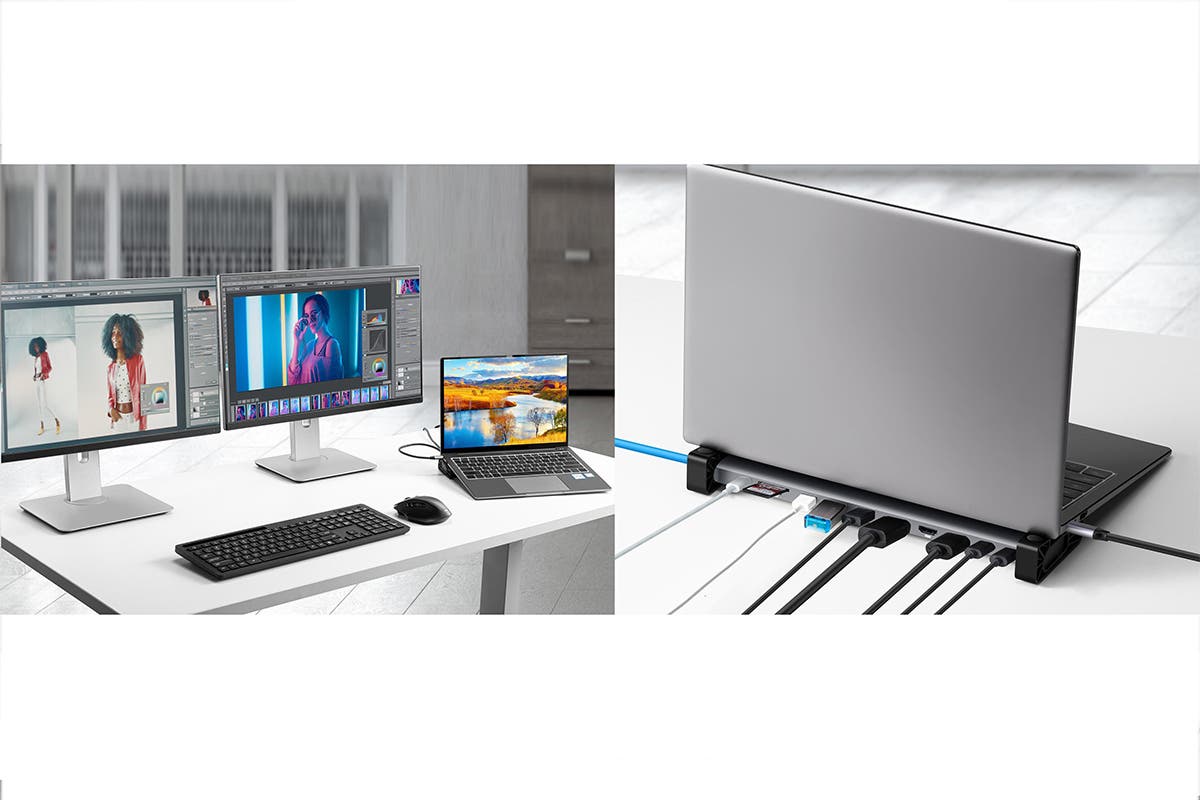 Kogan Dual 4K 30Hz HDMI 12-in-1 USB C PD Hub Pro (Space Grey) - Refurbished Electronics at Tydi NZ