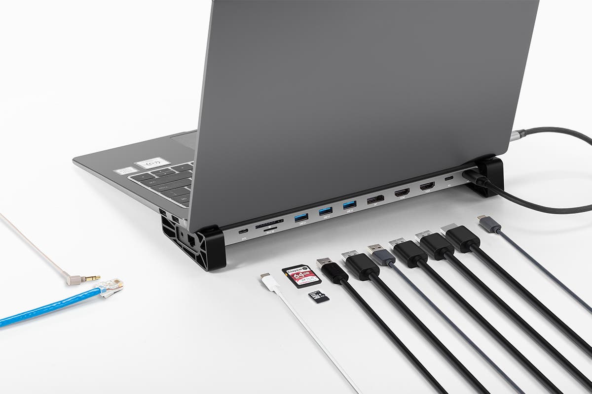 Kogan Dual 4K 30Hz HDMI 12-in-1 USB C PD Hub Pro (Space Grey) - Refurbished Electronics at Tydi NZ