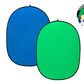 Kogan Reversible Collapsible Pop Up Background Screen (Green & Blue)