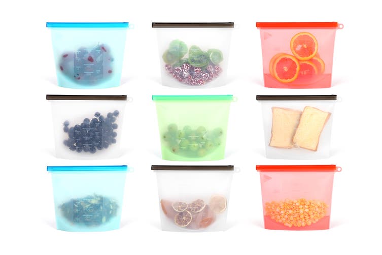Ovela Silicone Eco-Friendly Zip Bags (8 Pack) - Refurbished Electronics at Tydi NZ