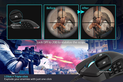 Kogan GMX RGB 10000dpi Modular Gaming Mouse