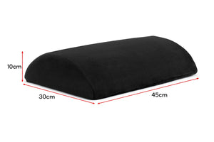 Ergolux Ergonomic Velvet Footrest (Black)