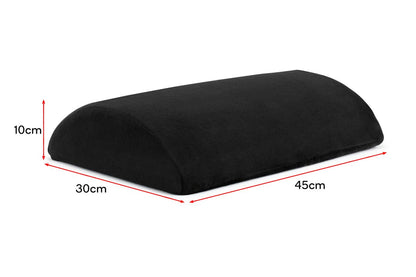 Ergolux Ergonomic Velvet Footrest (Black)