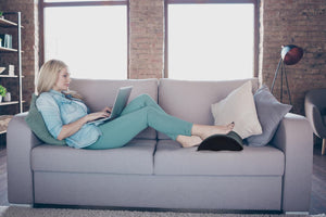 Ergolux Ergonomic Velvet Footrest (Black)