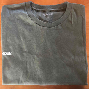 REEBOK MEN'S COTTON S/S T-SHIRT (FOREST GREEN SIZE 2XL)