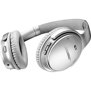 Bose QuietComfort QC35-II Wireless Noise Cancelling Over-Ear Headphones - Silver
