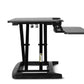 Ergolux Pro Height Adjustable Sit Stand Desk Riser (Small , Black)