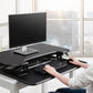 Ergolux Pro Height Adjustable Sit Stand Desk Riser (Small , Black)