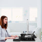 Ergolux Pro Height Adjustable Sit Stand Desk Riser (Small , Black)