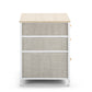 Ovela 3 Drawer Nightstand Bedside Table - Beige