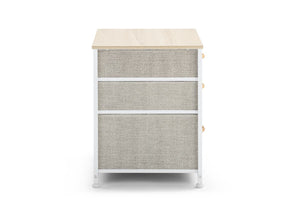 Ovela 3 Drawer Nightstand Bedside Table - Beige