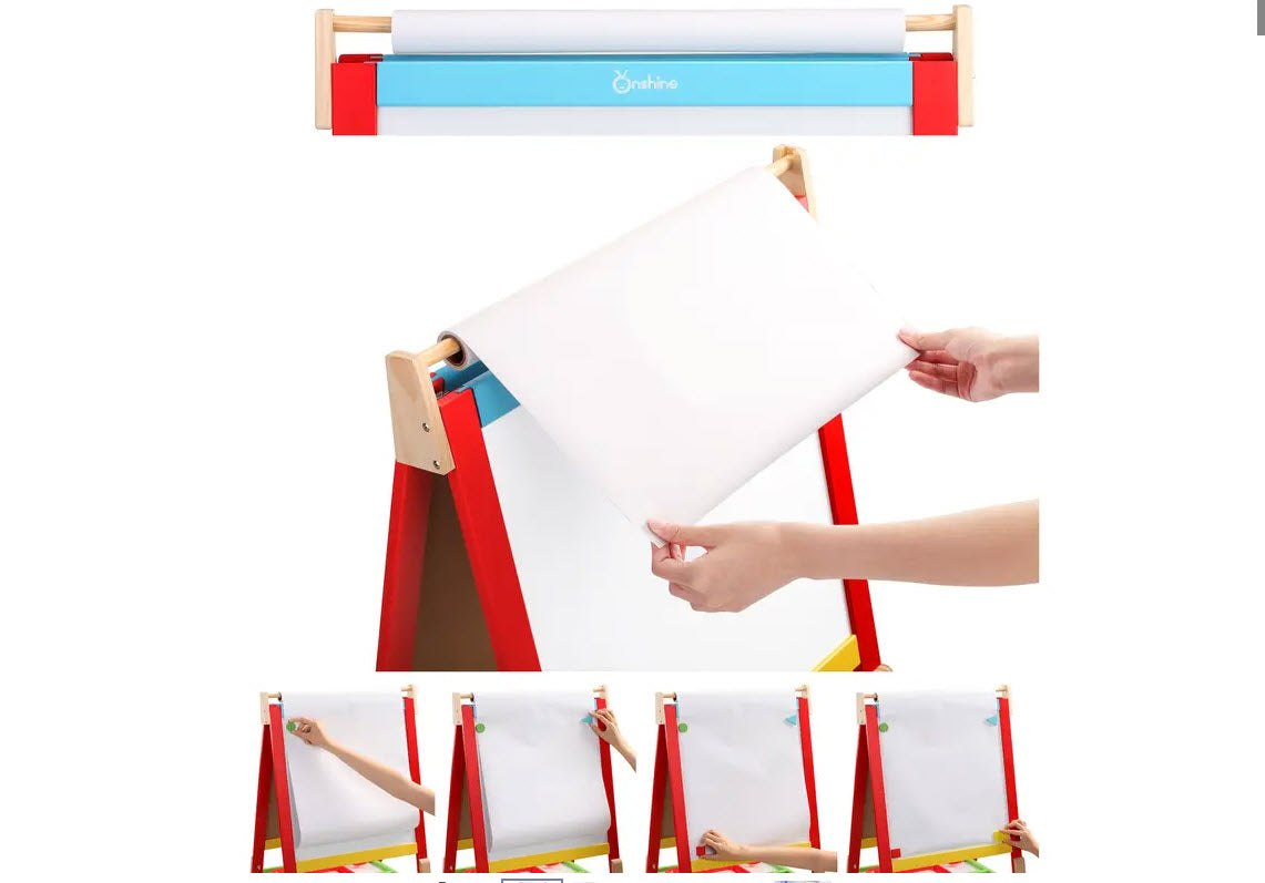 Kids Double Sided Wooden Art Easel
