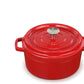 Ovela Cast Iron Casserole 26CM Dish 5L Red