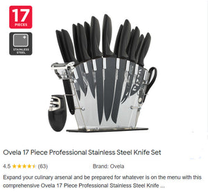 Ovela: 17 piece Professional Knife Set