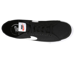 Nike Men's Court Legacy Canvas Sneakers - Black/White