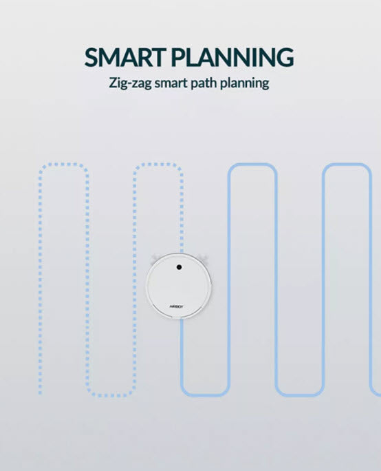 Airbot A500 Slim  Intelligent Robot Vacuum Sweep Mop 550 ml Dust Cup Water Tank