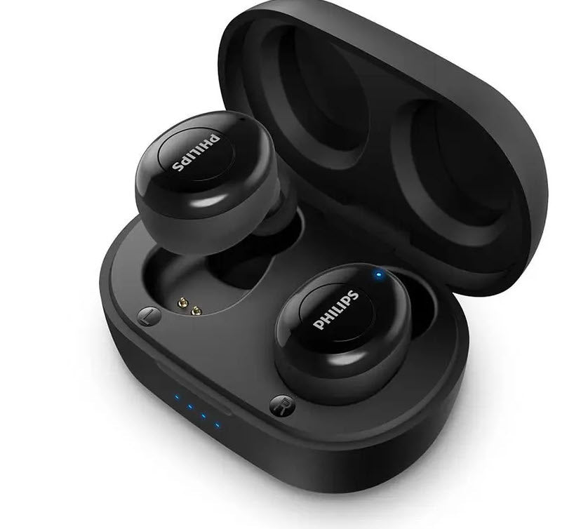 Philips 2000 Series True Wireless Bluetooth Earphones w/Charging Case/Mic Black