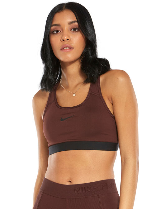 NIKE CLASSIC PAD BRA (MAROON SIZE S)