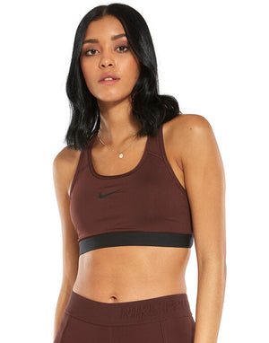 NIKE CLASSIC PAD BRA (MAROON SIZE S)