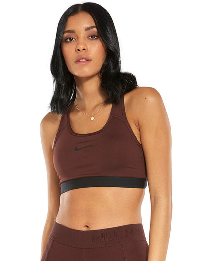 NIKE CLASSIC PAD BRA (MAROON SIZE S)