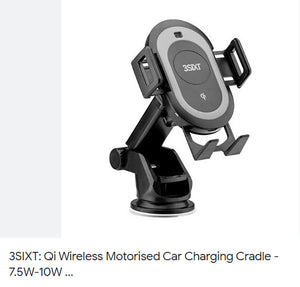 3SIXT Qi Wireless Charger Smart Car Mount