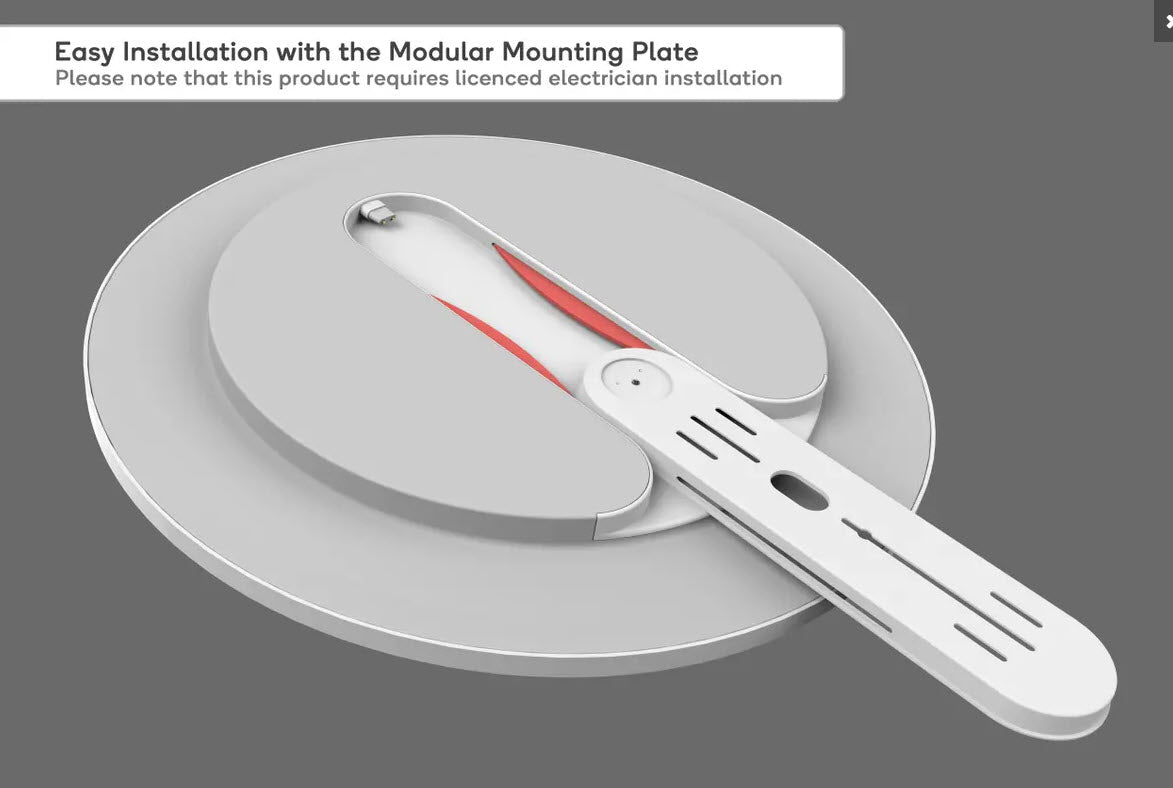 Kogan SmarterHome™ Natural Cool & Warm White LED Ceiling Light (520mm Round, White)