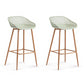 2pc Ovela Leerdam 150kg Bar Stools Perforated Backrest - Pastel Green