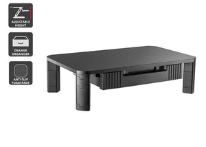 Kogan Height Adjustable Monitor & Laptop Stand With Drawer