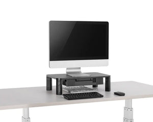 Kogan Height Adjustable Monitor & Laptop Stand With Drawer