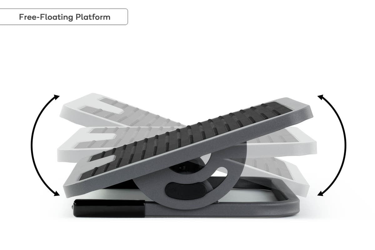 Ergonomic Premium Adjustable Footrest (Grey)