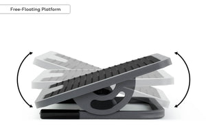 Ergonomic Premium Adjustable Footrest (Grey)
