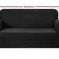 Artiss High Stretch Sofa Cover Couch Protector Slipcovers 3 Seater Black