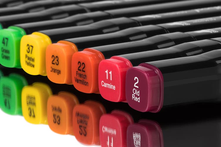 168-Piece Colour Marker Set (Black)