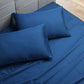 Ovela Hotel Quality 1000TC Cotton Rich Bed Sheets Set (Queen, Twilight Blue)