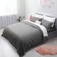 Trafalgar Hotel Quality Queen Bed 1200TC Cotton Rich Quilt Cover Set - Grey