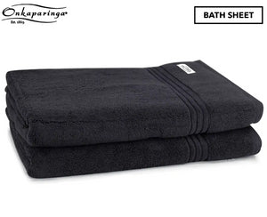 Onkaparinga Haven Bath Sheet 2-Pack - Charcoal