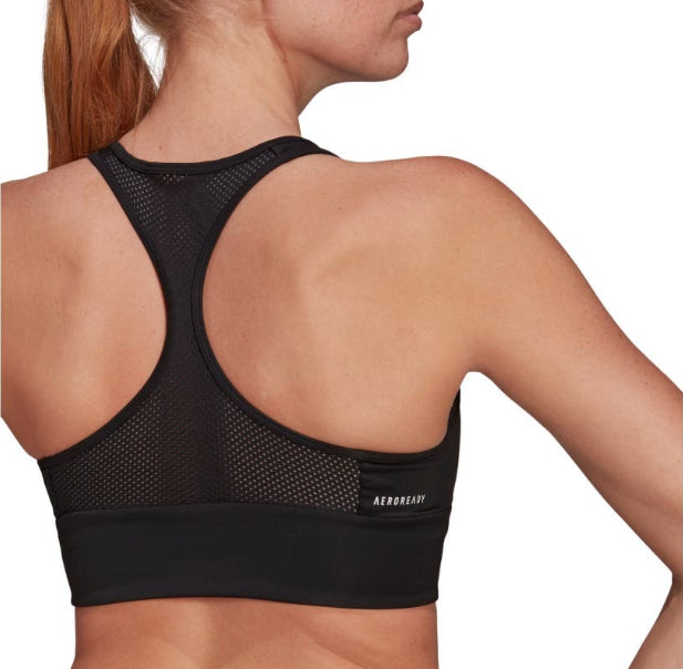 ADIDAS AEROREADY DESIGNED 2 MOVE LOGO PADDED SPORTS BRA TOP