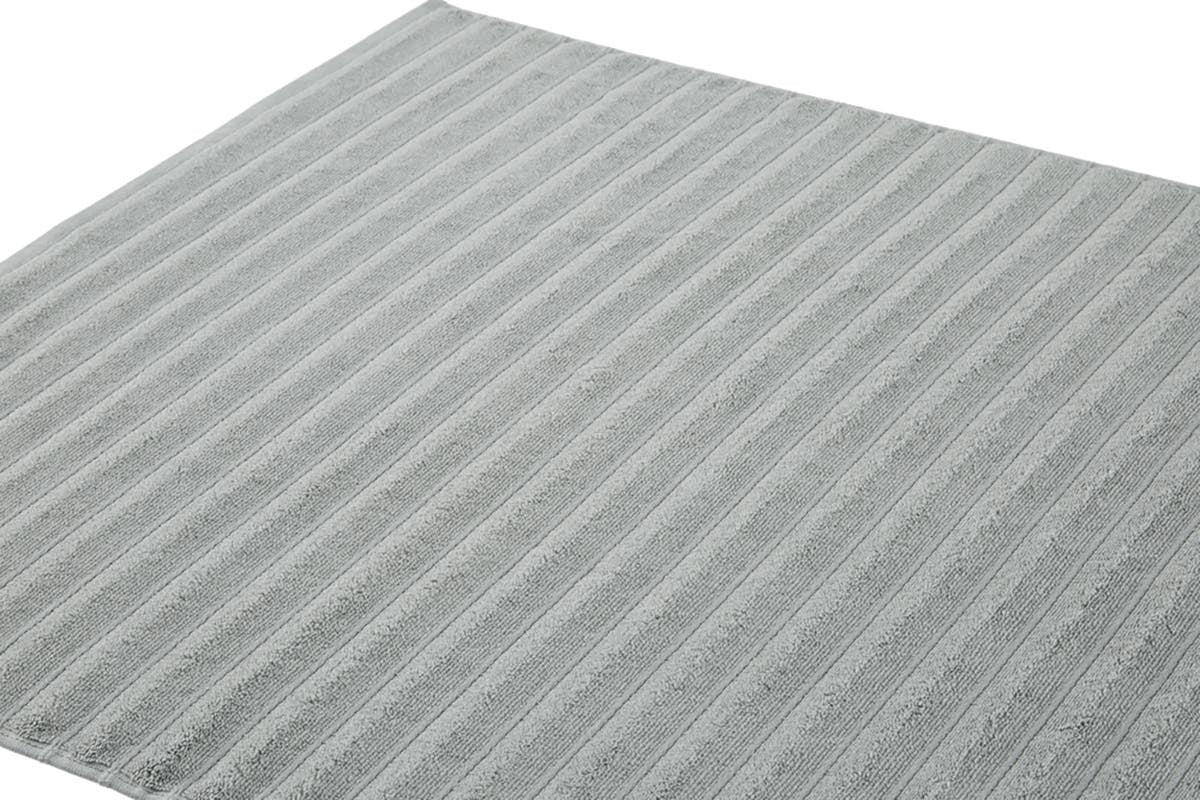 Trafalgar Williow 650GSM Ribbed Cotton 2 Piece Bath Towel Set (Silver)