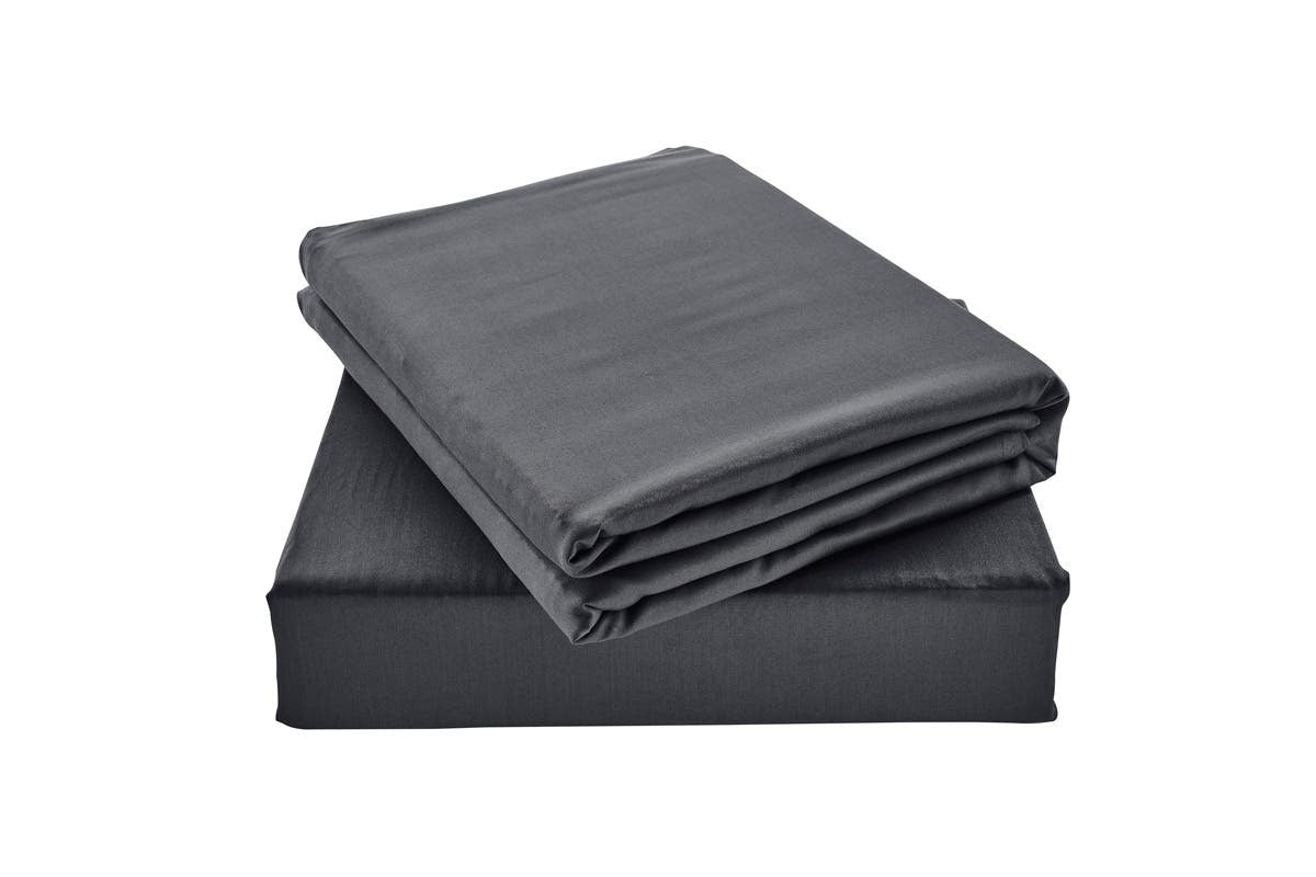 Ovela 100% Natural Bamboo Bed Sheets Set (Queen, Charcoal)