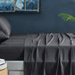 Ovela 100% Natural Bamboo Bed Sheets Set (Queen, Charcoal)