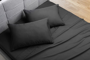 Ovela Hotel Quality 1000TC Cotton Rich Bed Sheets Set (King, Forged Iron)