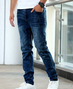 Mens Slant Pocket Slim Straight Jeans