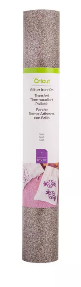 Cricut 12x19-inch Glitter Iron-On – Multi