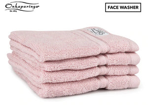 Onkaparinga Haven Face Washer 4-Pack - Pink