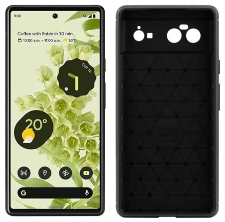 Google Pixel 6 Pro Shockproof Case with Cabon Fiber Finish