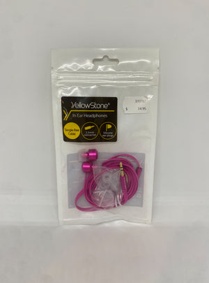 YELLOWSTONE In-Ear Headphones (Pink)