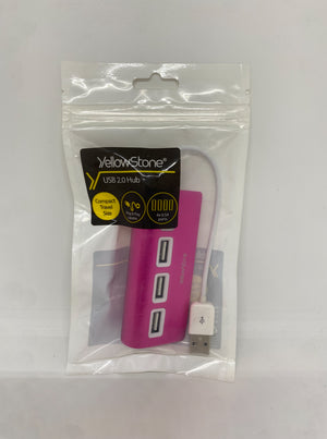 YELLOWSTONE USB 2.0 Hub (Pink)